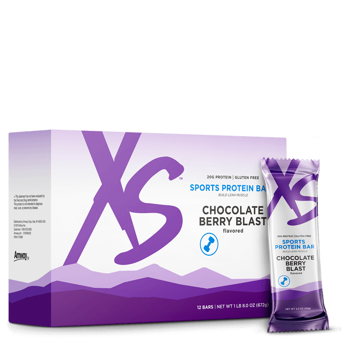 XS™ Sports Protein Bars – Chocolate Berry 12 bar pack