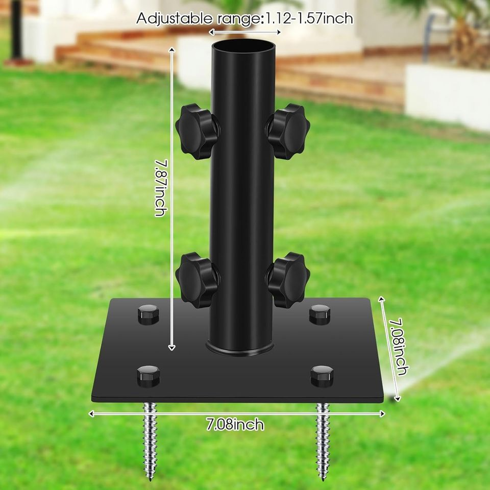 2 Pack Patio Umbrella Stand Umbrella Base for Outside Heavy Duty Table