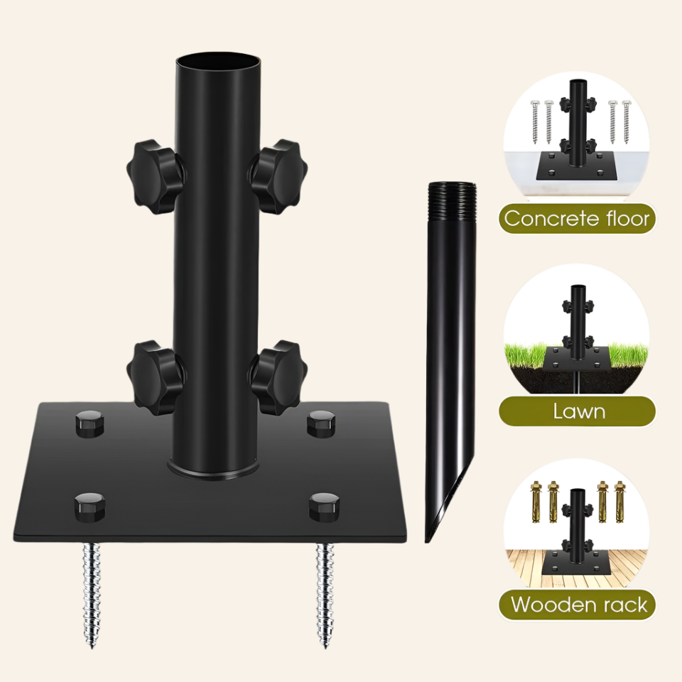 2 Pack Patio Umbrella Stand Umbrella Base for Outside Heavy Duty Table