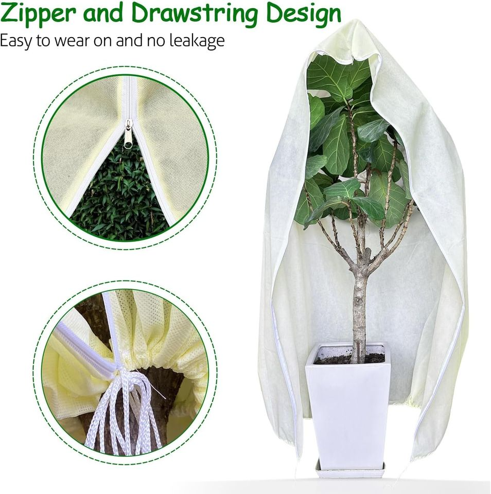 2PCS Tree Covers Freeze Protection - 79" W x 71" H 2.4 oz/yd²