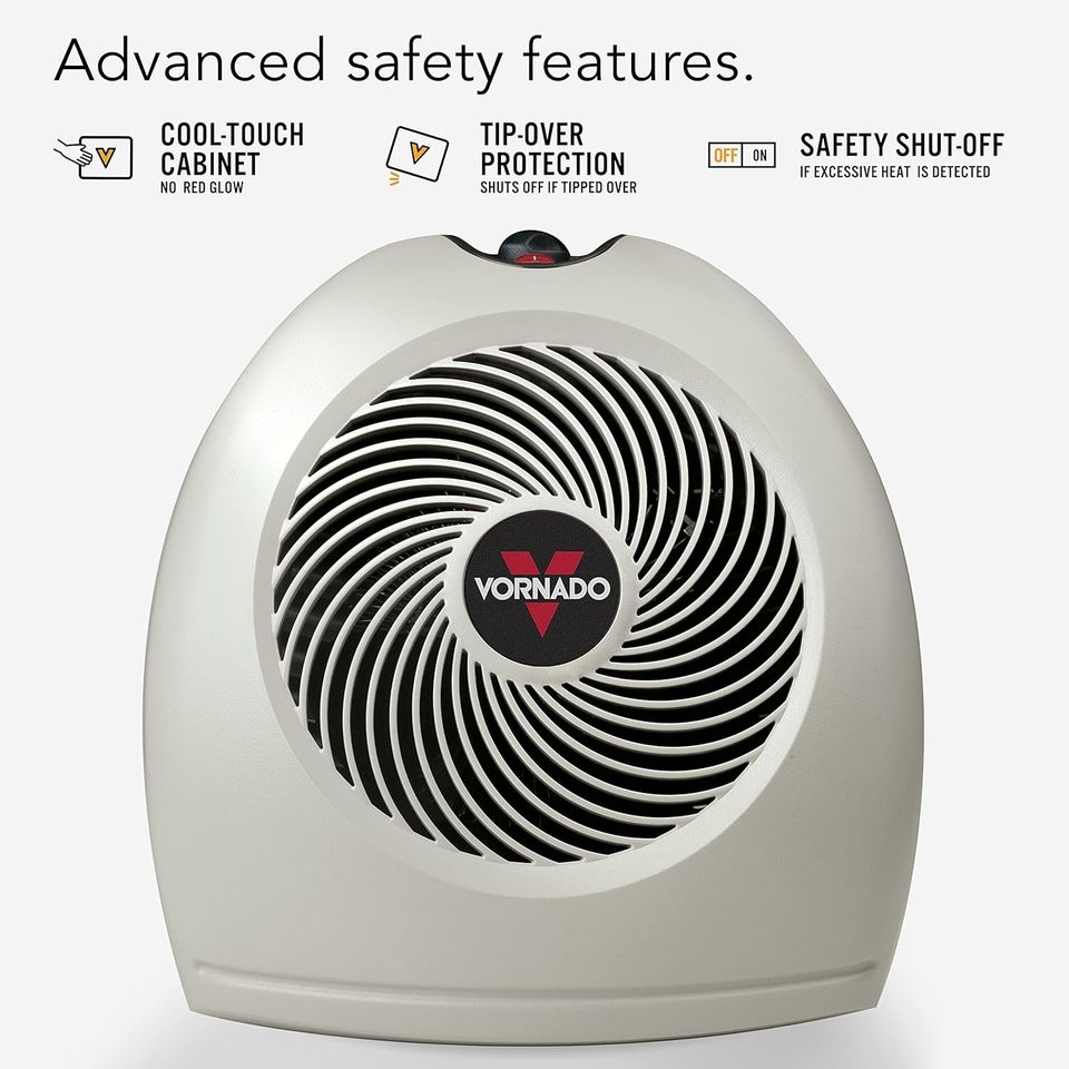 New Vornado VH2 Whole Room Space Heater, Linen