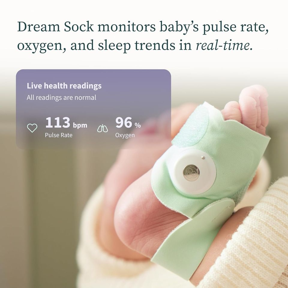 Owlet® Dream Duo Smart Baby Monitor: FDA-Cleared Dream Sock® Plus Owlet Cam 2- Tracks & Notifies