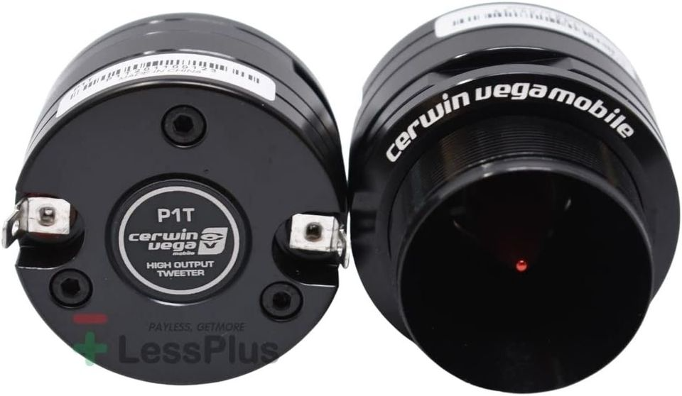 Ohm Component Speakers Set with 1" High-Output Super Tweeter for Car Audio Systems, 50W RMS Power