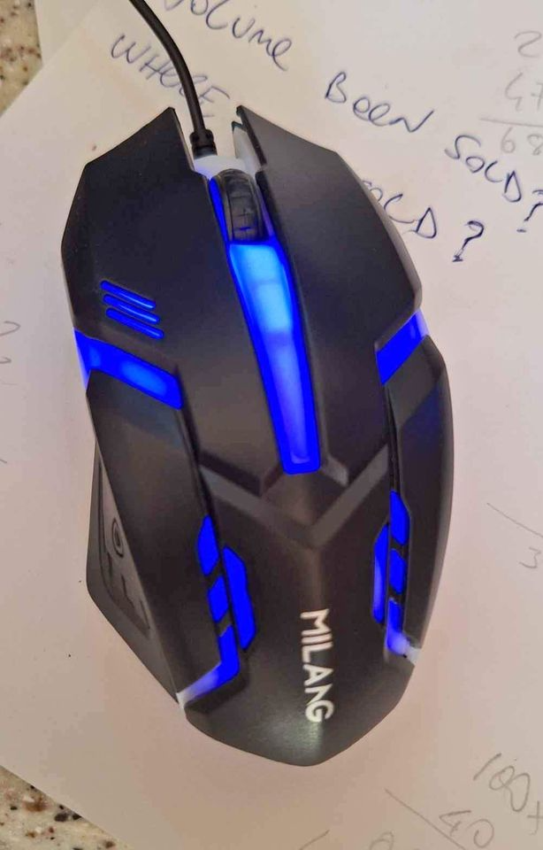 50 pc Wired USB Gaming Mouse RGB Gaming Ergoomic Optical Computer Gamers Mouse for Computer (Black)