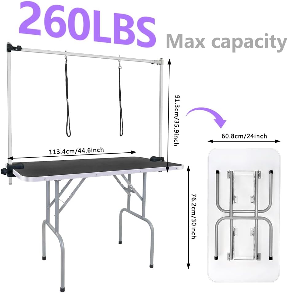 45'' Professional Foldable Heavy Duty Dog Pet Grooming Table