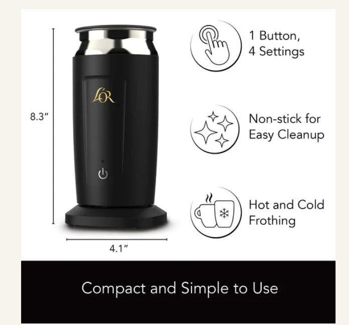 NEW L'OR Barista Frother Bundle Black