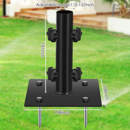 2 Pack Patio Umbrella Stand Umbrella Base for Outside Heavy Duty Table