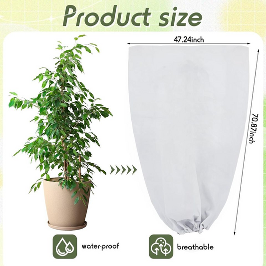 20 Pcs Giant Size Plant Covers Freeze Protection Bulk 47 x 71 Inch Plant Covers