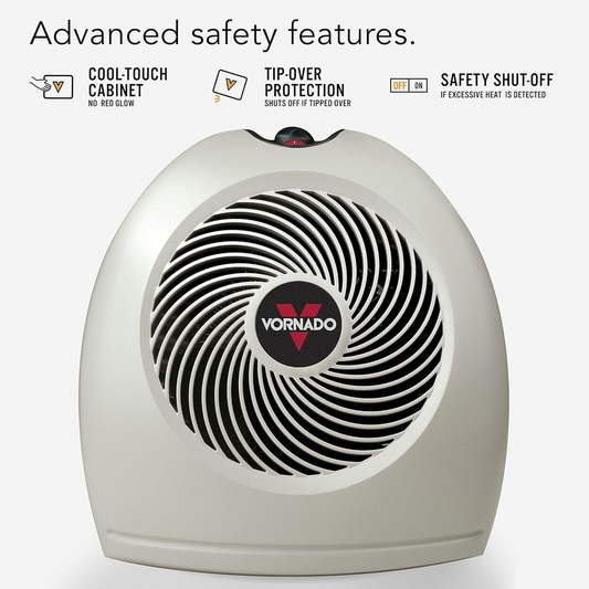 New Vornado VH2 Whole Room Space Heater, Linen