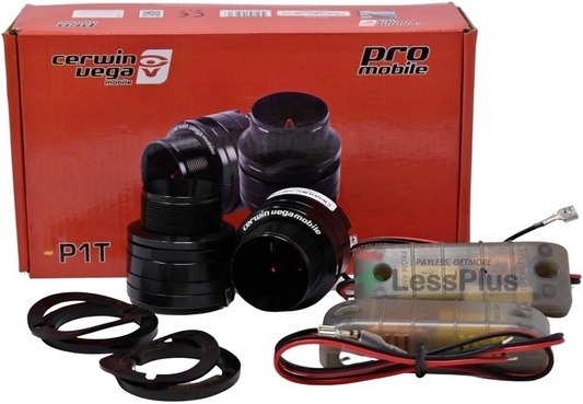 Ohm Component Speakers Set with 1" High-Output Super Tweeter for Car Audio Systems, 50W RMS Power