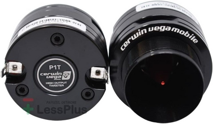 Ohm Component Speakers Set with 1" High-Output Super Tweeter for Car Audio Systems, 50W RMS Power