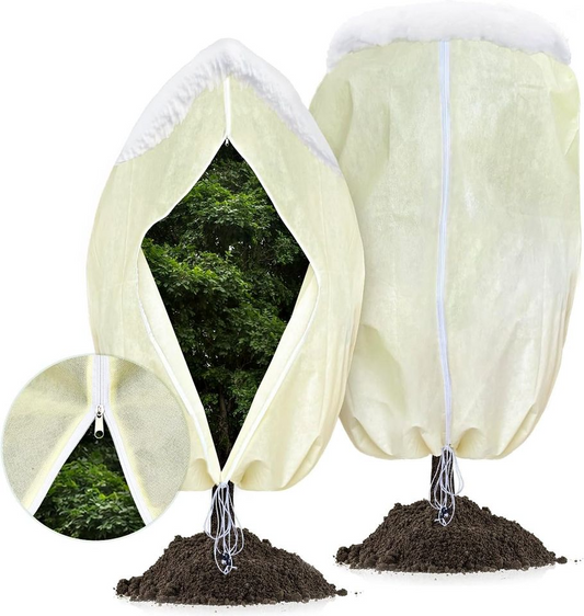 2PCS Tree Covers Freeze Protection - 79" W x 71" H 2.4 oz/yd²