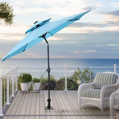 2 Pack Patio Umbrella Stand Umbrella Base for Outside Heavy Duty Table