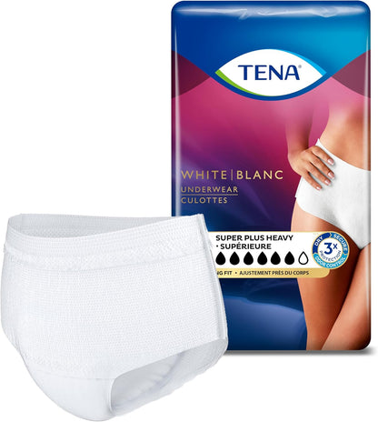 Tena Incontinence & Postpartum Underwear for Women, Super Plus Absorbency - Large - 64 Count