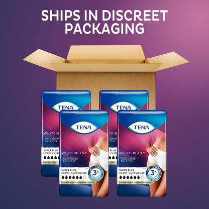 Tena Incontinence & Postpartum Underwear for Women, Super Plus Absorbency - Large - 64 Count