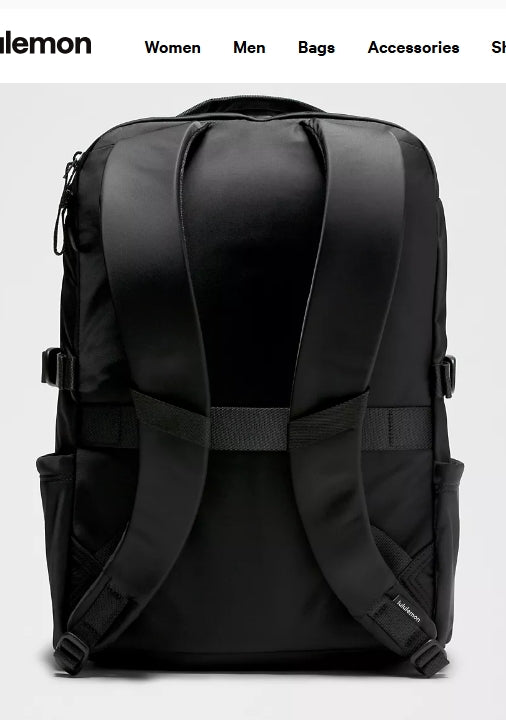 Lululemon New Crew Backpack 22L Updated Black